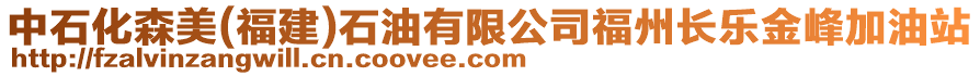 中石化森美(福建)石油有限公司福州長(zhǎng)樂金峰加油站