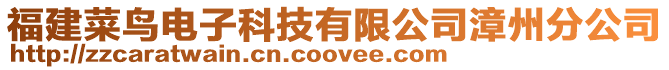 福建菜鳥電子科技有限公司漳州分公司