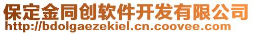 保定金同創(chuàng)軟件開發(fā)有限公司