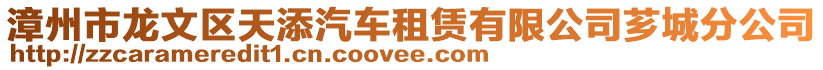 漳州市龍文區(qū)天添汽車租賃有限公司薌城分公司