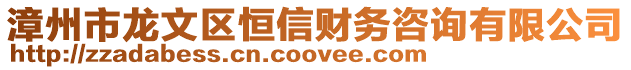 漳州市龍文區恒信財務咨詢有限公司