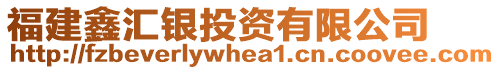 福建鑫匯銀投資有限公司