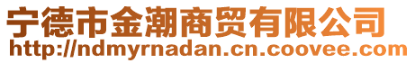 寧德市金潮商貿(mào)有限公司