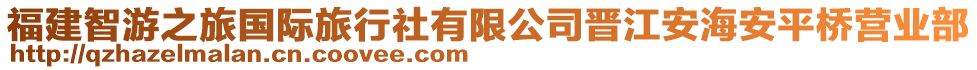 福建智游之旅國際旅行社有限公司晉江安海安平橋營業(yè)部