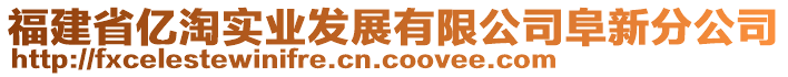 福建省億淘實業(yè)發(fā)展有限公司阜新分公司