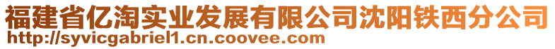 福建省億淘實業(yè)發(fā)展有限公司沈陽鐵西分公司