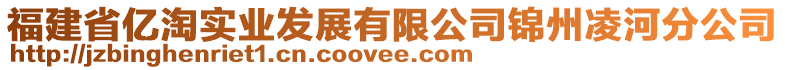 福建省億淘實業(yè)發(fā)展有限公司錦州凌河分公司