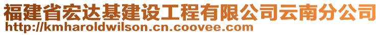 福建省宏達基建設工程有限公司云南分公司