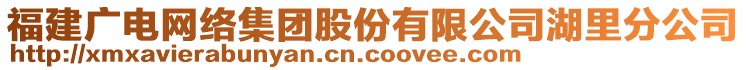 福建廣電網(wǎng)絡(luò)集團(tuán)股份有限公司湖里分公司