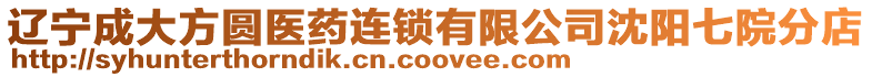 遼寧成大方圓醫藥連鎖有限公司沈陽七院分店