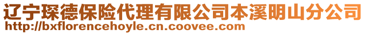 遼寧琛德保險代理有限公司本溪明山分公司