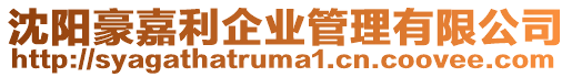 沈陽(yáng)豪嘉利企業(yè)管理有限公司