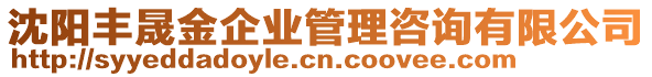 沈陽豐晟金企業(yè)管理咨詢有限公司