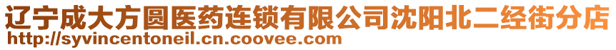 遼寧成大方圓醫(yī)藥連鎖有限公司沈陽北二經(jīng)街分店