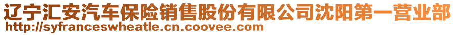 遼寧匯安汽車保險銷售股份有限公司沈陽第一營業(yè)部