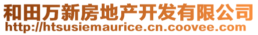 和田萬(wàn)新房地產(chǎn)開(kāi)發(fā)有限公司