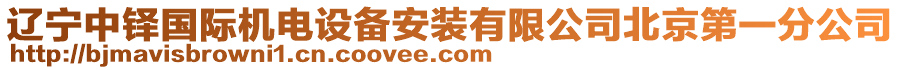 遼寧中鐸國際機電設備安裝有限公司北京第一分公司