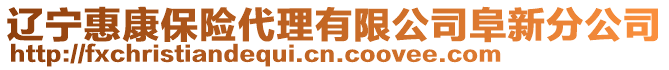 遼寧惠康保險代理有限公司阜新分公司