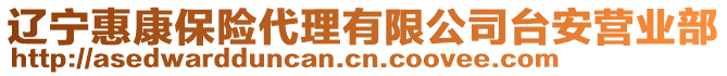 遼寧惠康保險代理有限公司臺安營業(yè)部