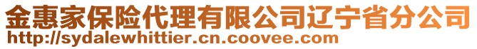 金惠家保險(xiǎn)代理有限公司遼寧省分公司