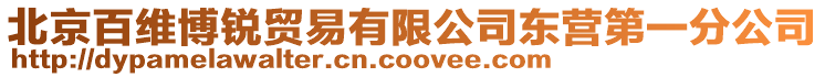 北京百維博銳貿易有限公司東營第一分公司