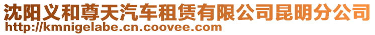 沈陽義和尊天汽車租賃有限公司昆明分公司