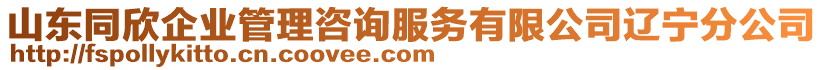 山東同欣企業管理咨詢服務有限公司遼寧分公司