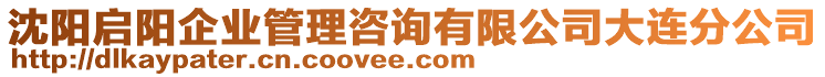 沈陽啟陽企業(yè)管理咨詢有限公司大連分公司