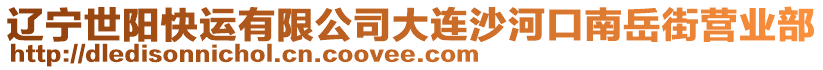 遼寧世陽快運(yùn)有限公司大連沙河口南岳街營業(yè)部