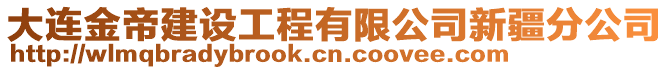 大连金帝建设工程有限公司新疆分公司