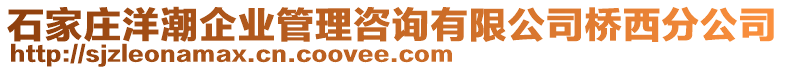 石家庄洋潮企业管理咨询有限公司桥西分公司