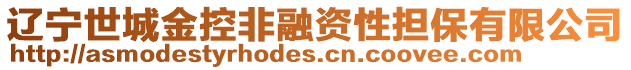 遼寧世城金控非融資性擔(dān)保有限公司