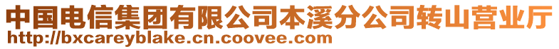 中國電信集團(tuán)有限公司本溪分公司轉(zhuǎn)山營業(yè)廳