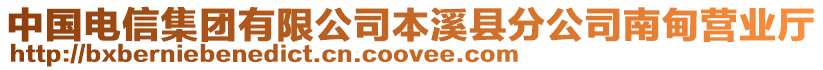 中國電信集團有限公司本溪縣分公司南甸營業(yè)廳