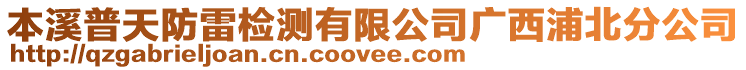 本溪普天防雷檢測有限公司廣西浦北分公司