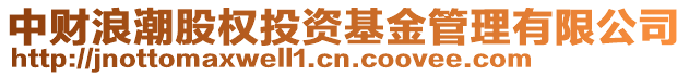 中財浪潮股權投資基金管理有限公司