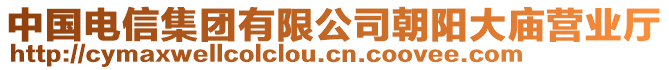 中國電信集團有限公司朝陽大廟營業(yè)廳