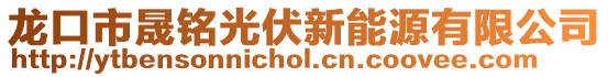 龍口市晟銘光伏新能源有限公司