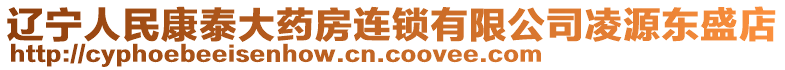 遼寧人民康泰大藥房連鎖有限公司凌源東盛店