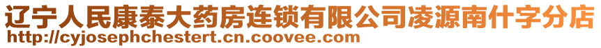遼寧人民康泰大藥房連鎖有限公司凌源南什字分店