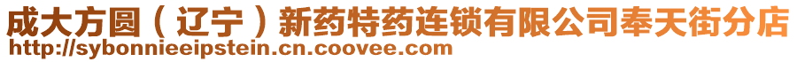 成大方圓(遼寧)新藥特藥連鎖有限公司奉天街分店
