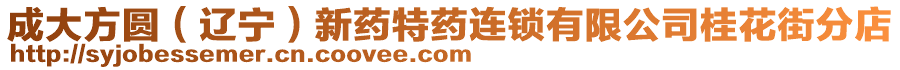 成大方圓(遼寧)新藥特藥連鎖有限公司桂花街分店