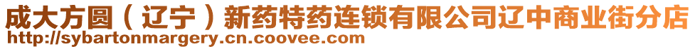 成大方圓(遼寧)新藥特藥連鎖有限公司遼中商業街分店