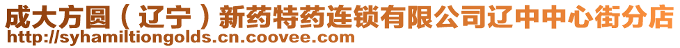 成大方圓（遼寧）新藥特藥連鎖有限公司遼中中心街分店