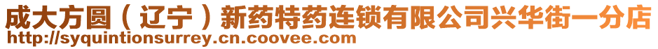 成大方圓(遼寧)新藥特藥連鎖有限公司興華街一分店