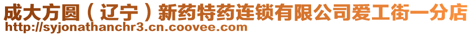 成大方圓(遼寧)新藥特藥連鎖有限公司愛工街一分店