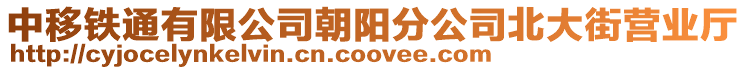 中移鐵通有限公司朝陽分公司北大街營業廳