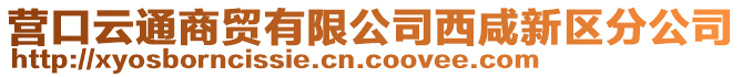 營口云通商貿(mào)有限公司西咸新區(qū)分公司