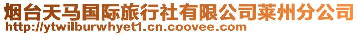 煙臺天馬國際旅行社有限公司萊州分公司