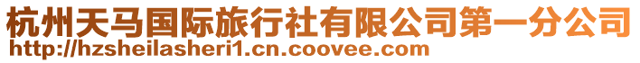 杭州天馬國際旅行社有限公司第一分公司